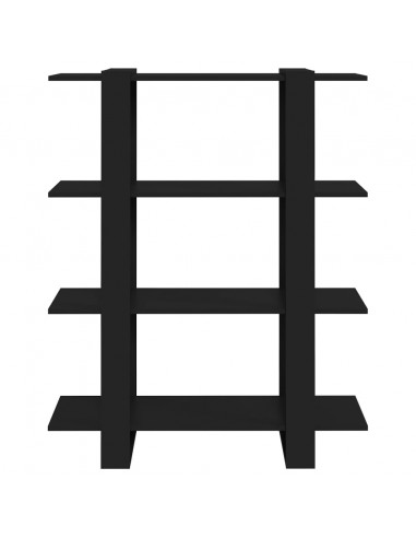 Libreria/Divisorio Nero 100x30x123,5 cm