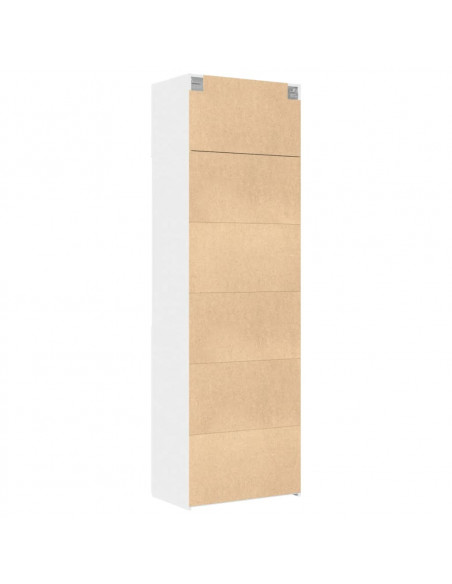 Mobile Portaoggetti Bianco 70x42,5x225 cm in Truciolato