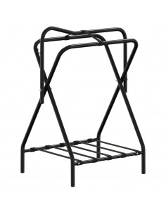 Portasella Pieghevole Autoportante Nero in Ferro 2