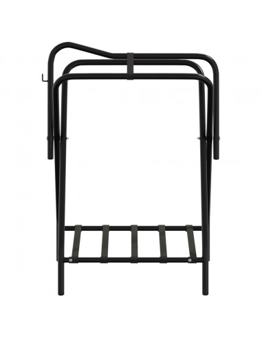 Portasella Pieghevole Autoportante Nero in Ferro