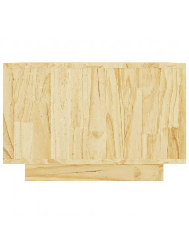 Tavolino da Salotto 50x50x33,5 cm in Legno Massello di Pino