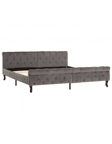 Giroletto Grigio in Velluto 180x200 cm