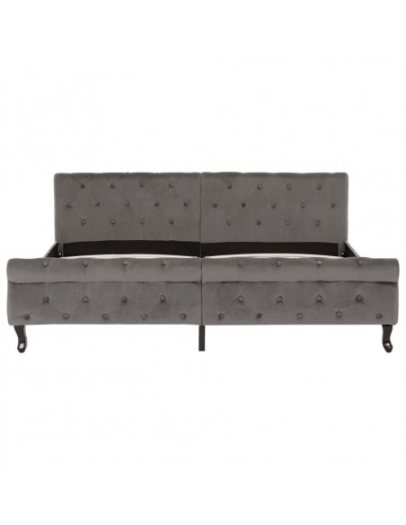 Giroletto Grigio in Velluto 180x200 cm