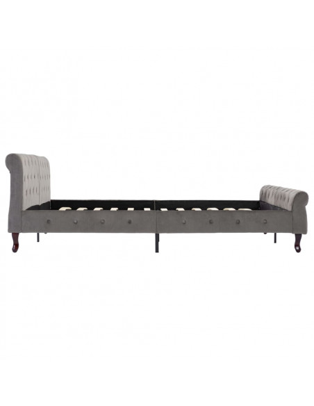 Giroletto Grigio in Velluto 180x200 cm