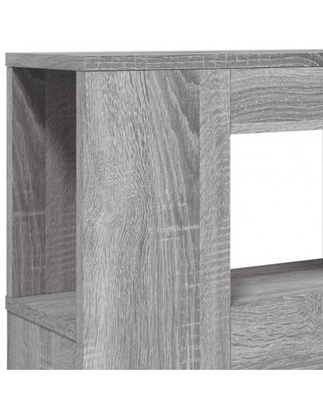 Testiera LED Grigio Sonoma 140x18,5x103,5 cm Legno Multistrato