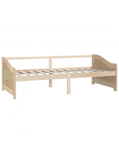 Divano Letto a 3 Posti in Legno Massello di Pino 90x200cm
