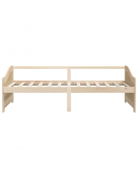 Divano Letto a 3 Posti in Legno Massello di Pino 90x200cm