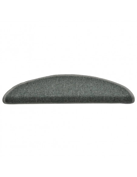 Tappetini per Scale 15 pz Verde Scuro 56x17x3 cm