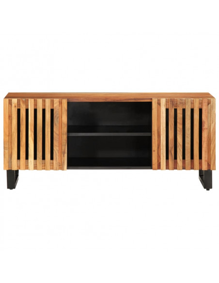Mobile Porta TV 105x34x46 cm in Legno Massello di Acacia