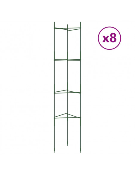 Sostegni per Pomodori 8pz 154 cm in Acciaio e PP