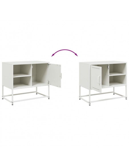 Mobile TV Verde Oliva 100,5x39x60,5 cm in Acciaio