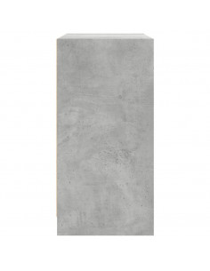 Mobile con Ante in Vetro Grigio Cemento 68x37x75,5 cm 2