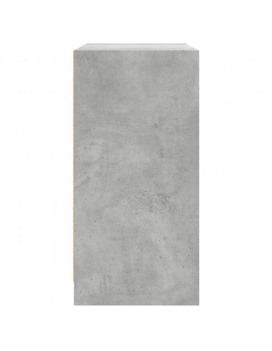 Mobile con Ante in Vetro Grigio Cemento 68x37x75,5 cm