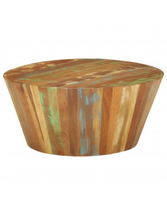 Tavolino da Salotto 65x31 cm in Legno Massello di Recupero 2