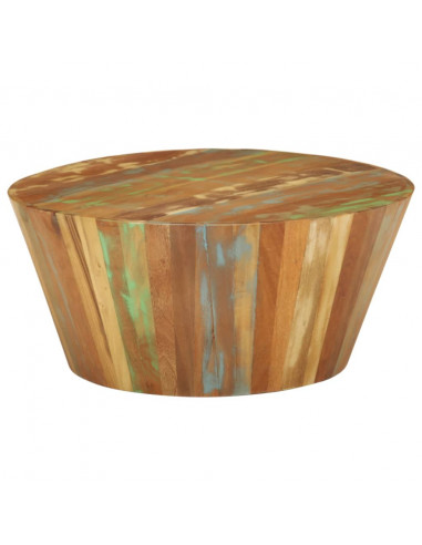 Tavolino da Salotto 65x31 cm in Legno Massello di Recupero