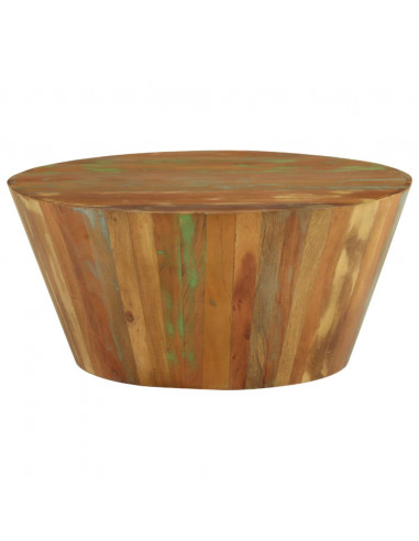 Tavolino da Salotto 65x31 cm in Legno Massello di Recupero