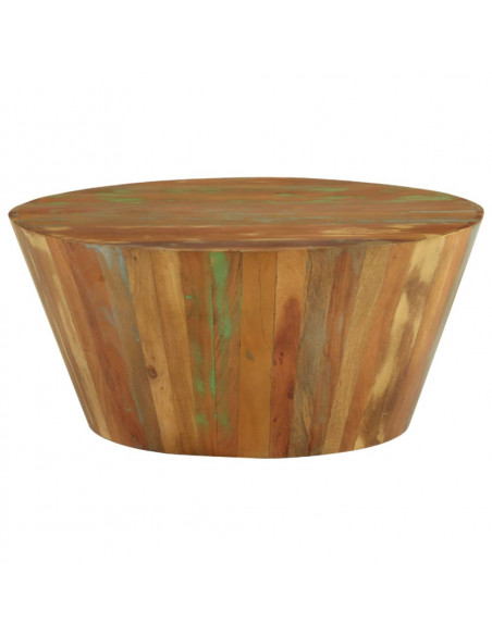 Tavolino da Salotto 65x31 cm in Legno Massello di Recupero