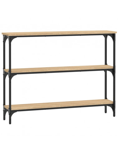 Tavolino Consolle Rovere Sonoma 100x22,5x75cm Legno Multistrato