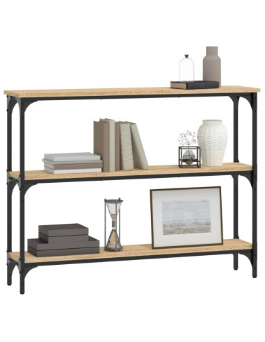 Tavolino Consolle Rovere Sonoma 100x22,5x75cm Legno Multistrato