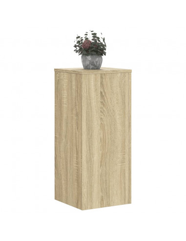 Supporti per Piante 2 pz Rovere 30x30x70 cm in Multistrato