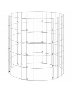 Palo Gabbione Circolare in Acciaio Zincato Ø50x50 cm 2