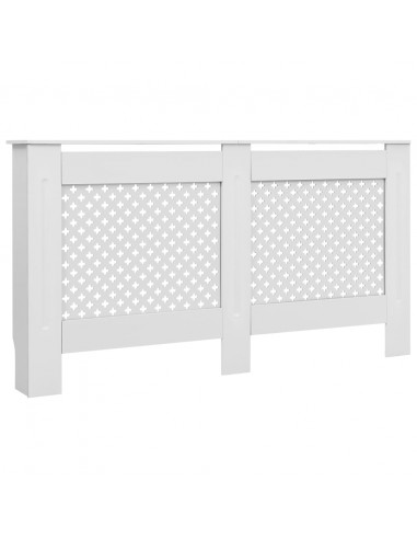 Coperture per Radiatori 2pz Bianche 152x19x81,5 cm in MDF