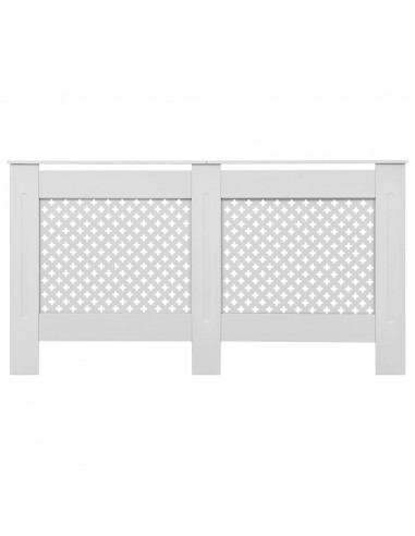 Coperture per Radiatori 2pz Bianche 152x19x81,5 cm in MDF