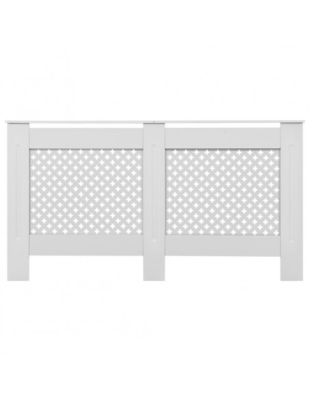 Coperture per Radiatori 2pz Bianche 152x19x81,5 cm in MDF