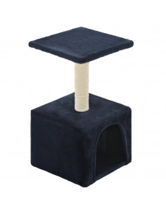 Albero per Gatti con Tiragraffi in Sisal 55 cm Blu Scuro 2