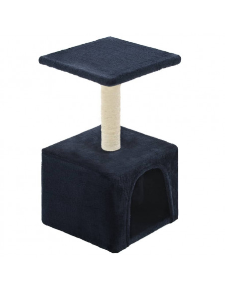 Albero per Gatti con Tiragraffi in Sisal 55 cm Blu Scuro