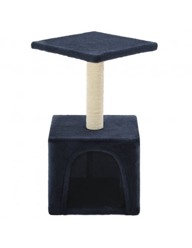 Albero per Gatti con Tiragraffi in Sisal 55 cm Blu Scuro
