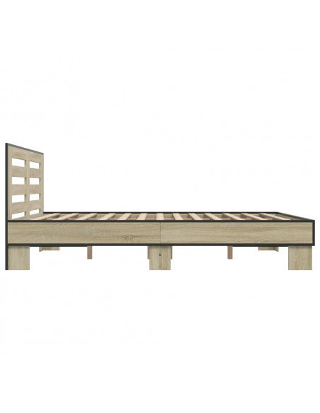 Giroletto Rovere Sonoma 160x200 cm in Legno Multistrato Metallo