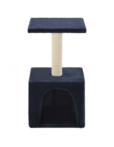 Albero per Gatti con Tiragraffi in Sisal 55 cm Blu Scuro