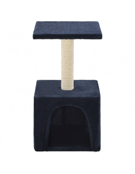 Albero per Gatti con Tiragraffi in Sisal 55 cm Blu Scuro