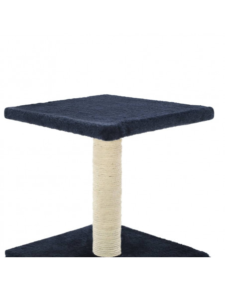 Albero per Gatti con Tiragraffi in Sisal 55 cm Blu Scuro