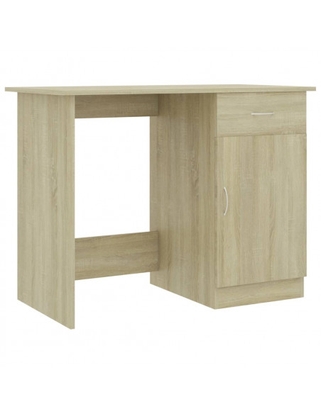 Scrivania Rovere Sonoma 100x50x76 cm in Legno Multistrato