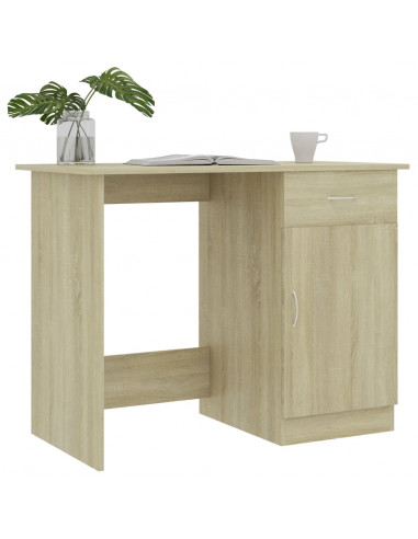 Scrivania Rovere Sonoma 100x50x76 cm in Legno Multistrato