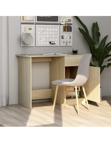 Scrivania Rovere Sonoma 100x50x76 cm in Legno Multistrato