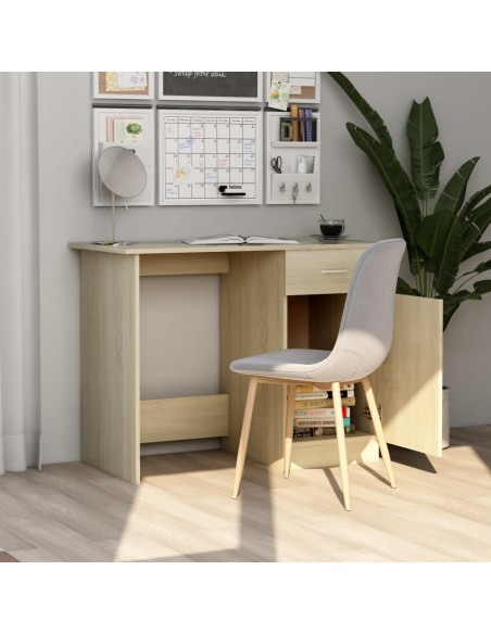 Scrivania Rovere Sonoma 100x50x76 cm in Legno Multistrato