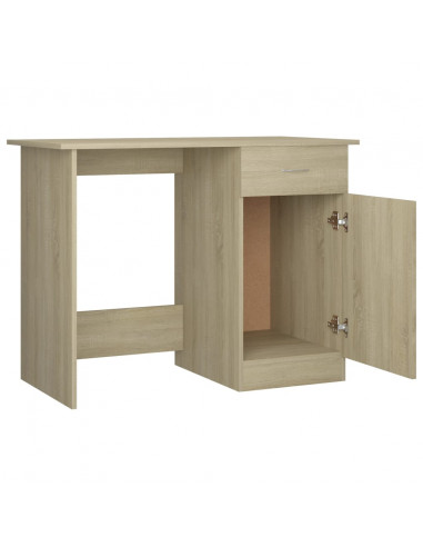 Scrivania Rovere Sonoma 100x50x76 cm in Legno Multistrato