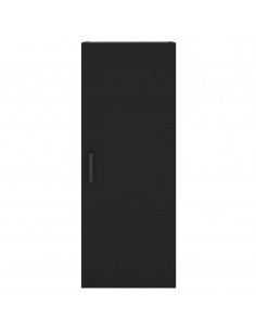 Mobile a Parete Nero 34,5x34x90 cm 2