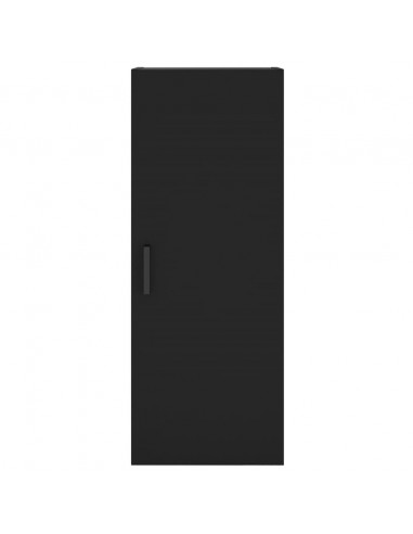 Mobile a Parete Nero 34,5x34x90 cm