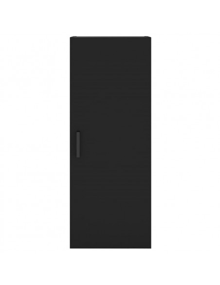Mobile a Parete Nero 34,5x34x90 cm