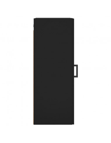 Mobile a Parete Nero 34,5x34x90 cm