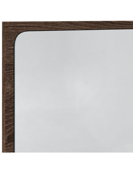 Specchio da Bagno LED Rovere Marrone 60x8,5x38 cm in Truciolato