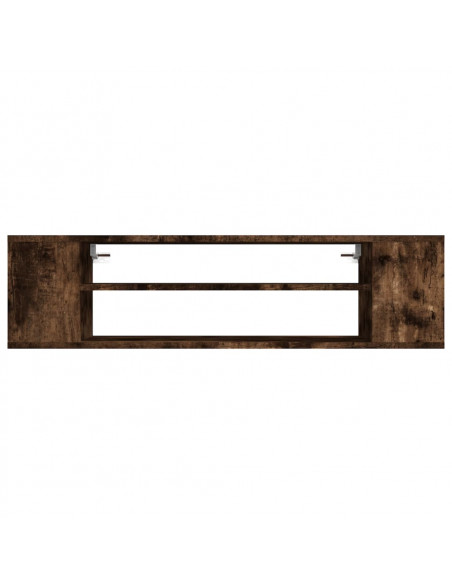 Mobile TV Pensile Rovere Fumo 100x30x26,5 cm Legno Multistrato