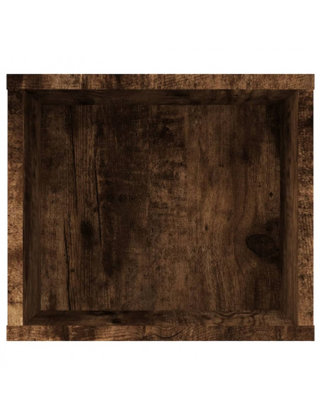 Mobile TV Pensile Rovere Fumo 100x30x26,5 cm Legno Multistrato
