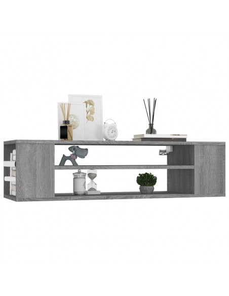 Pensile Porta TV Grigio Sonoma 100x30x26,5 cm Legno Multistrato