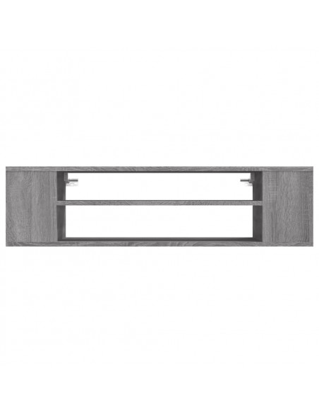 Pensile Porta TV Grigio Sonoma 100x30x26,5 cm Legno Multistrato