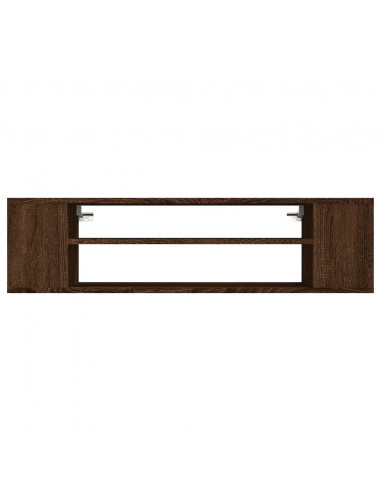 Pensile Porta TV Rovere Marrone 100x30x26,5cm Legno Multistrato